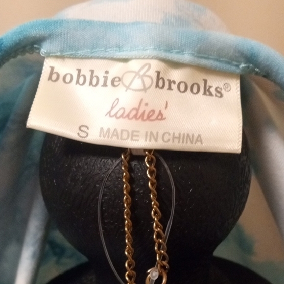 Bobbie Brooks Blue Tie-Dye Maxi Dress with Necklace - Picture 8 of 9